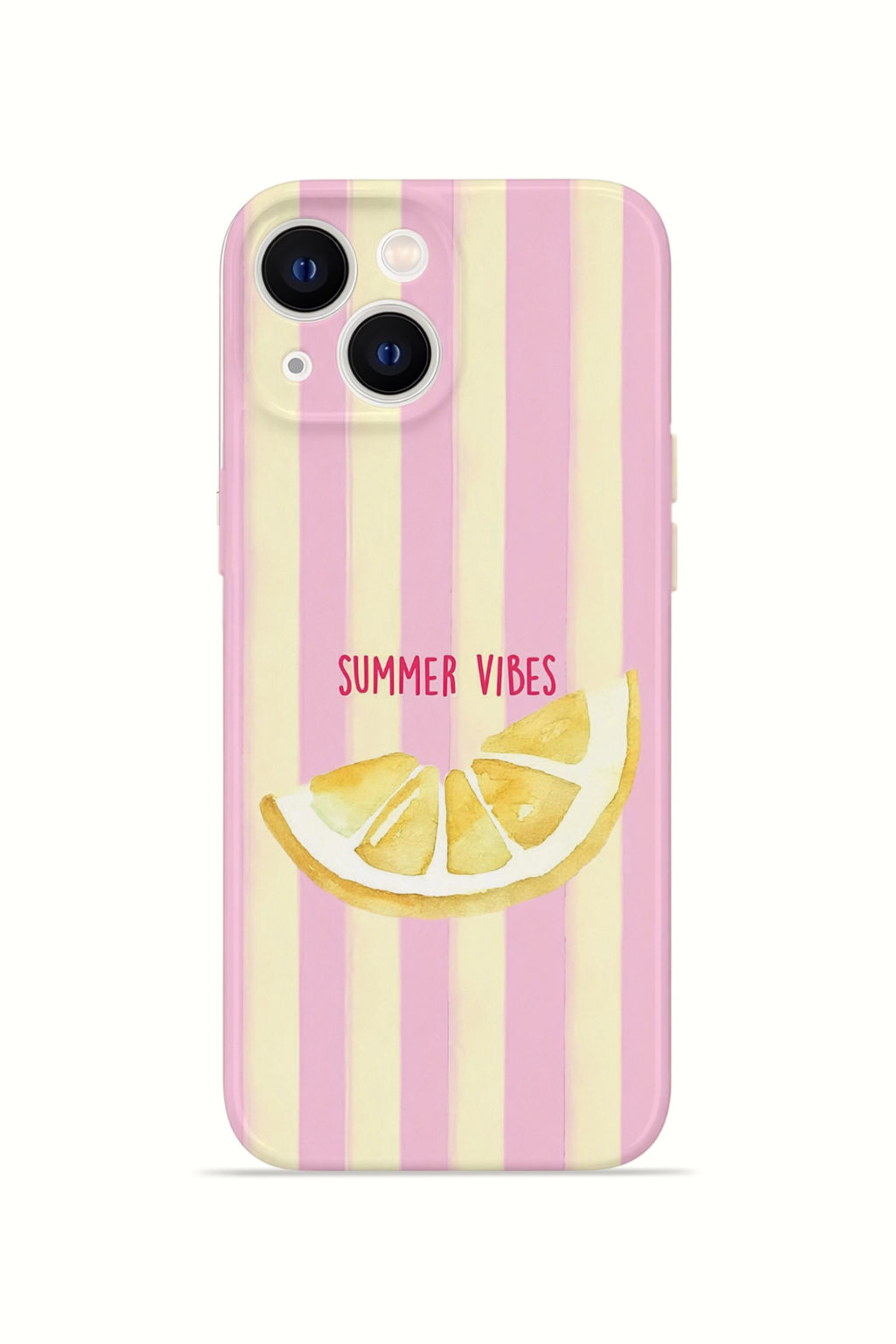 iPhone 13 Valestra İnce Kamera Korumalı Mika Kılıf Summer Vibes Lemon