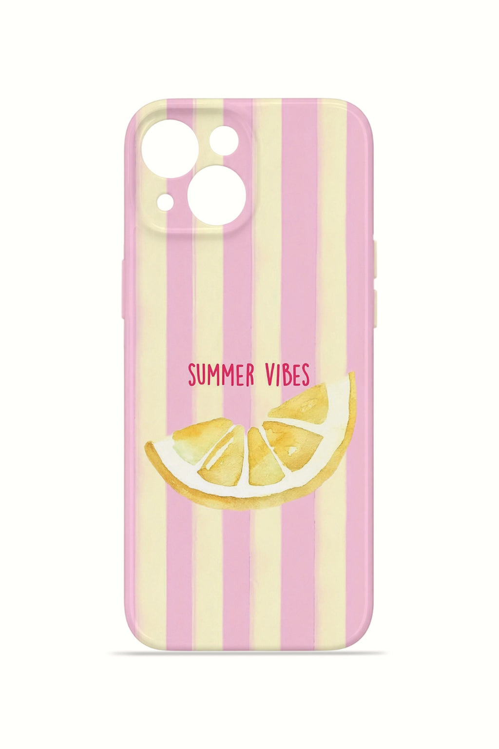 iPhone 14 Valestra İnce Kamera Korumalı Mika Kılıf Summer Vibes Lemon