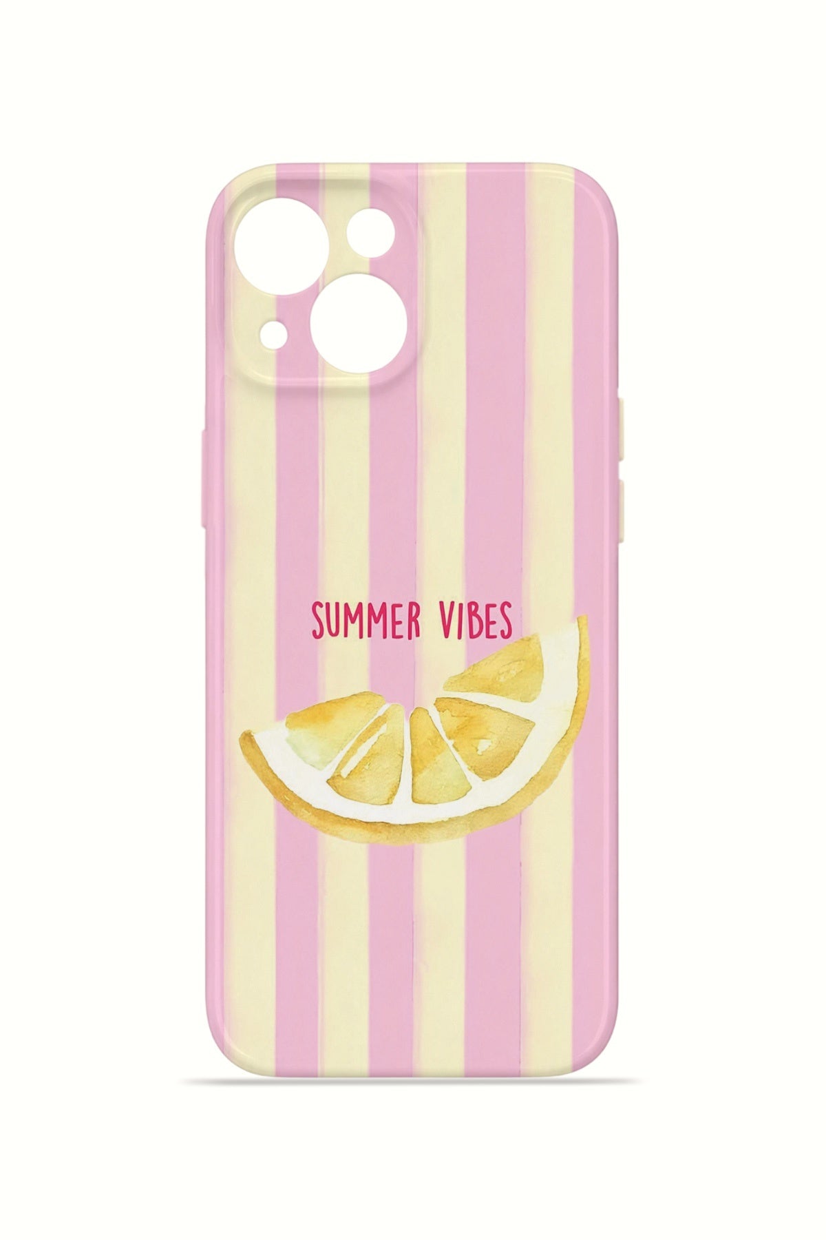 iPhone 14 Valestra İnce Kamera Korumalı Mika Kılıf Summer Vibes Lemon