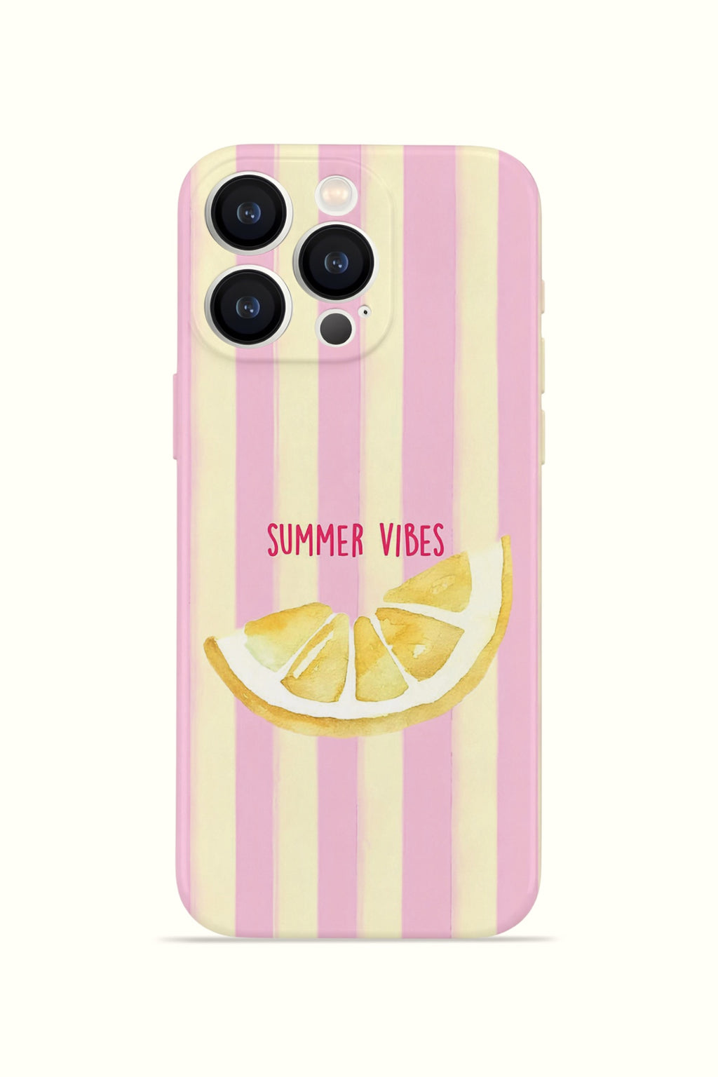 iPhone 16 Pro Valestra İnce Kamera Korumalı Mika Kılıf Summer Vibes Lemon