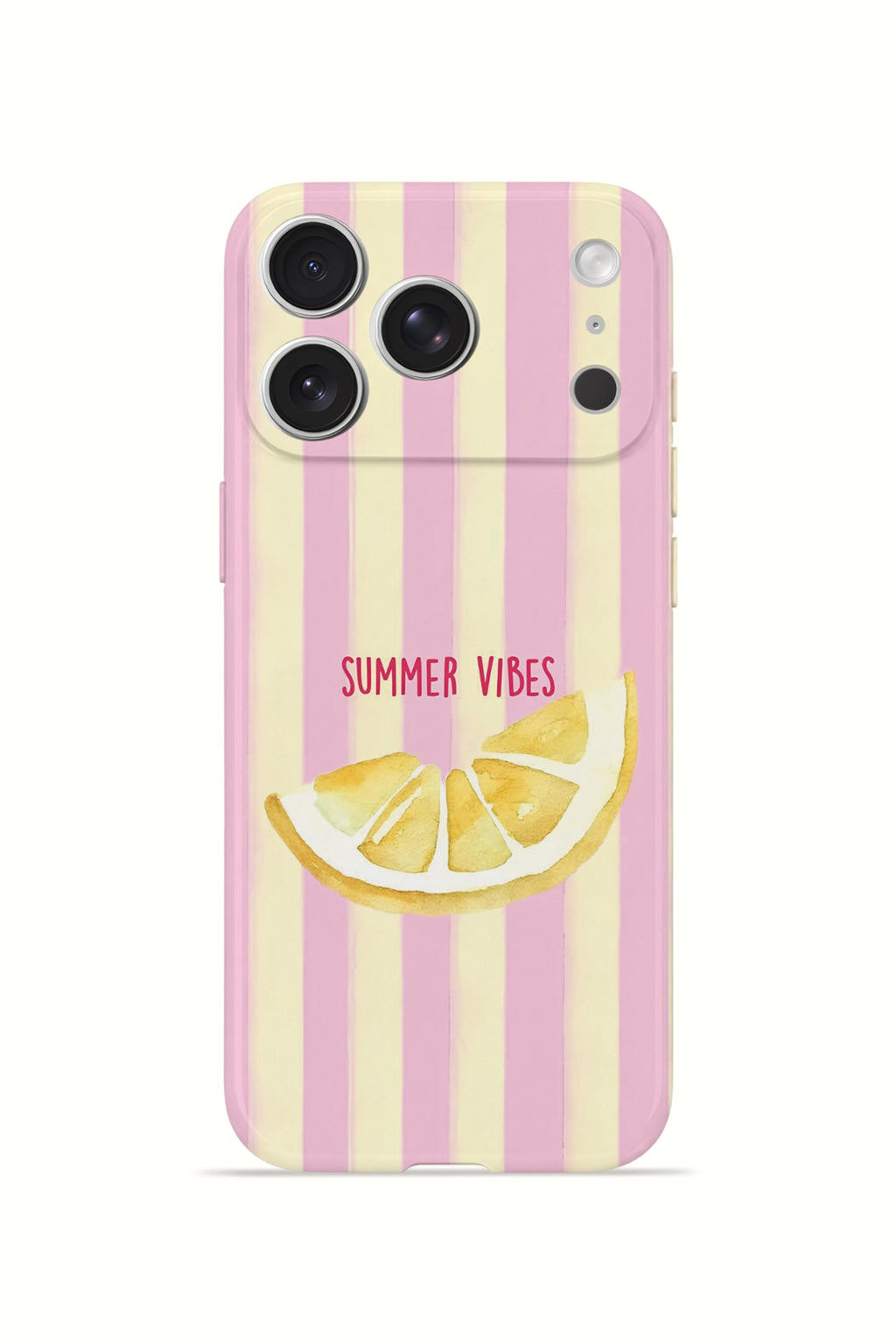 iPhone 17 Pro Valestra İnce Kamera Korumalı Mika Kılıf Summer Vibes Lemon