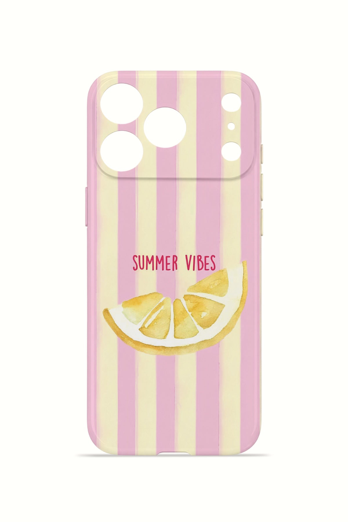 iPhone 17 Pro Valestra İnce Kamera Korumalı Mika Kılıf Summer Vibes Lemon
