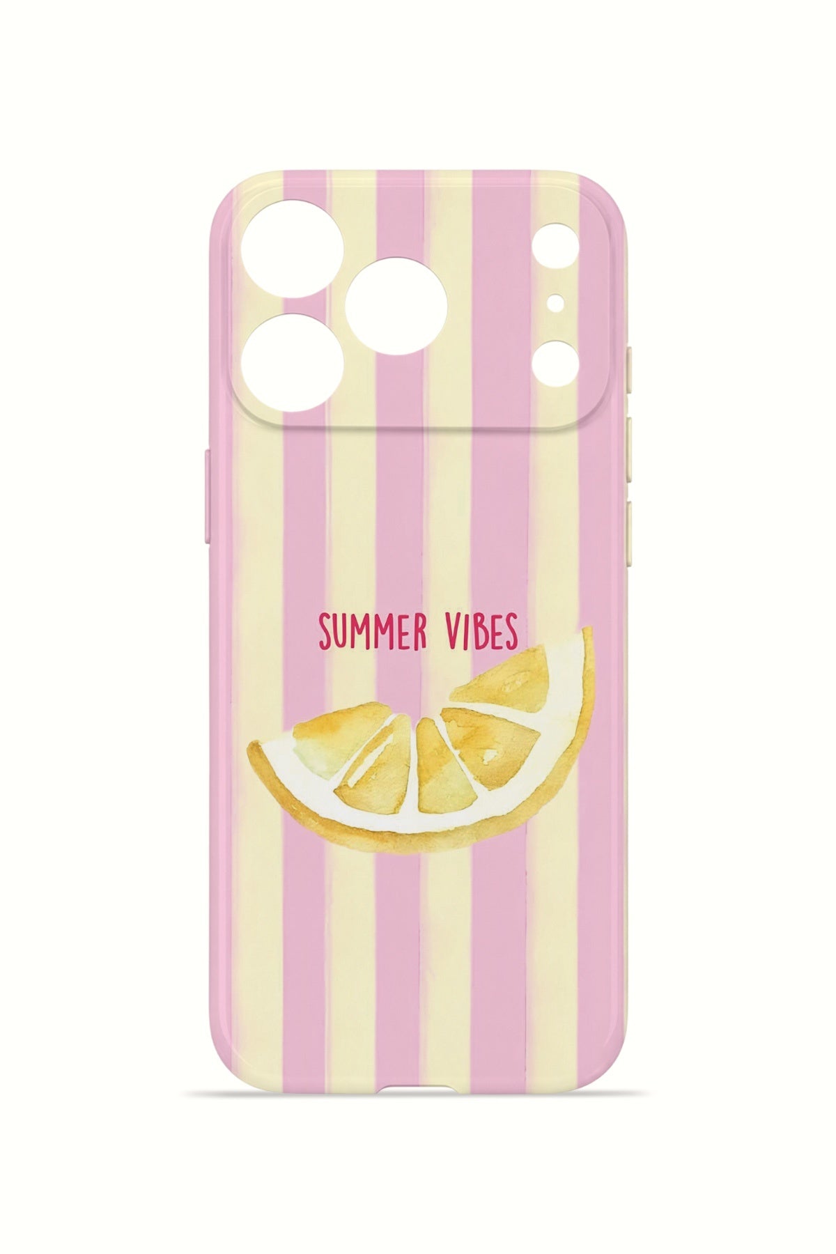iPhone 17 Pro Max Valestra İnce Kamera Korumalı Mika Kılıf Summer Vibes Lemon